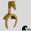 Brass Horsehead Bridle Bracket 2 Brass Horsehead Bridle Bracket -For the Horse Store hfp10