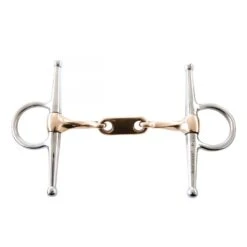 Korsteel Stainless Steel Twisted Copper Mouth Dr Bristol Full Cheek Bit